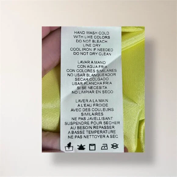 New Jump Apparel M Yellow Satin Cowl Neck Bodycon Mini Dress Prom Party  Cocktail